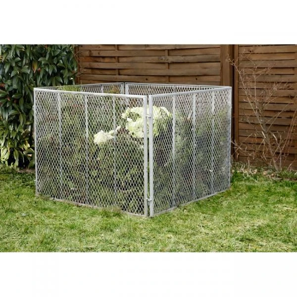 Compostkooi Metaal 100 × 100 × 80 Cm 3 Compostkooi Metaal 100 × 100 × 80 Cm