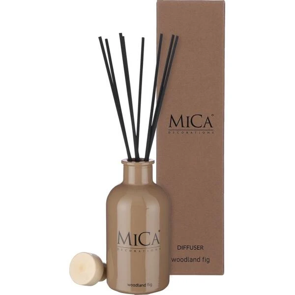 MICA Geurstokjes Glas Bruin 14,5 Cm - Woodland Fig 3 MICA Geurstokjes Glas Bruin 14,5 Cm - Woodland Fig