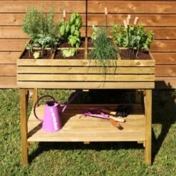 Moestuinbak 108 L Verhoogd - 100 × 60 × 80 Cm -Tuindecoratie Winkel moestuinbak kub verhoogd 1561757194 1 600