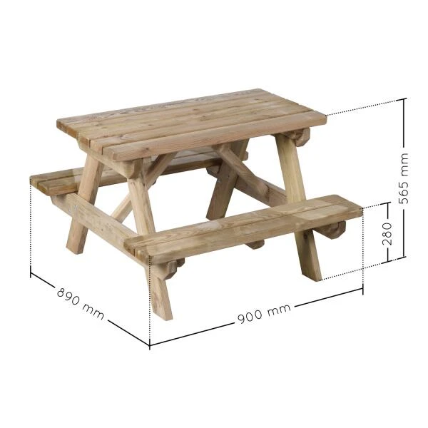 Picknickbank Auréa NATUREL - Ca. 90 × 89 × 56,5 Cm 4 Picknickbank Auréa NATUREL - Ca. 90 × 89 × 56,5 Cm - Afbeelding 3